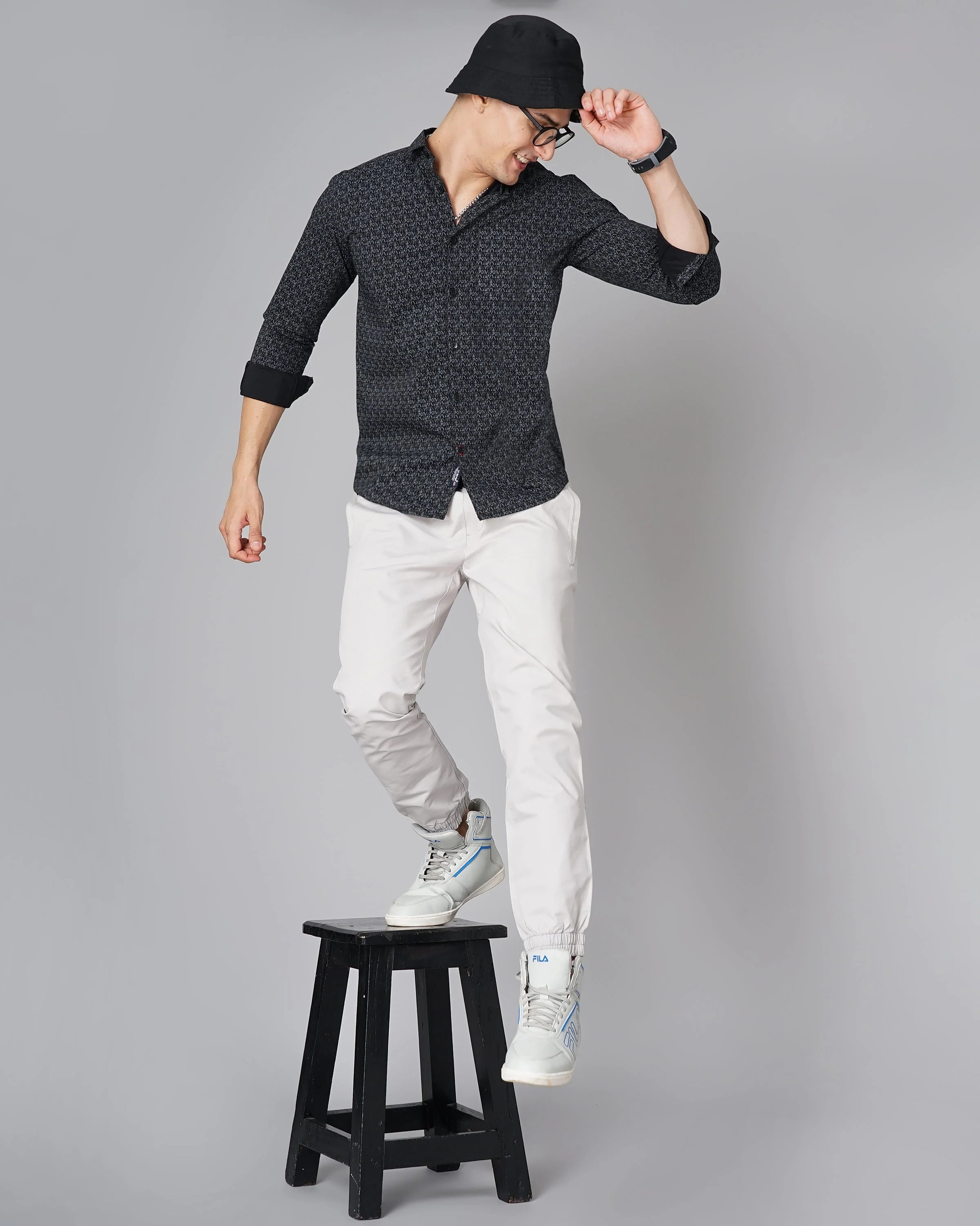 Men Claw White Shirt - Image 16