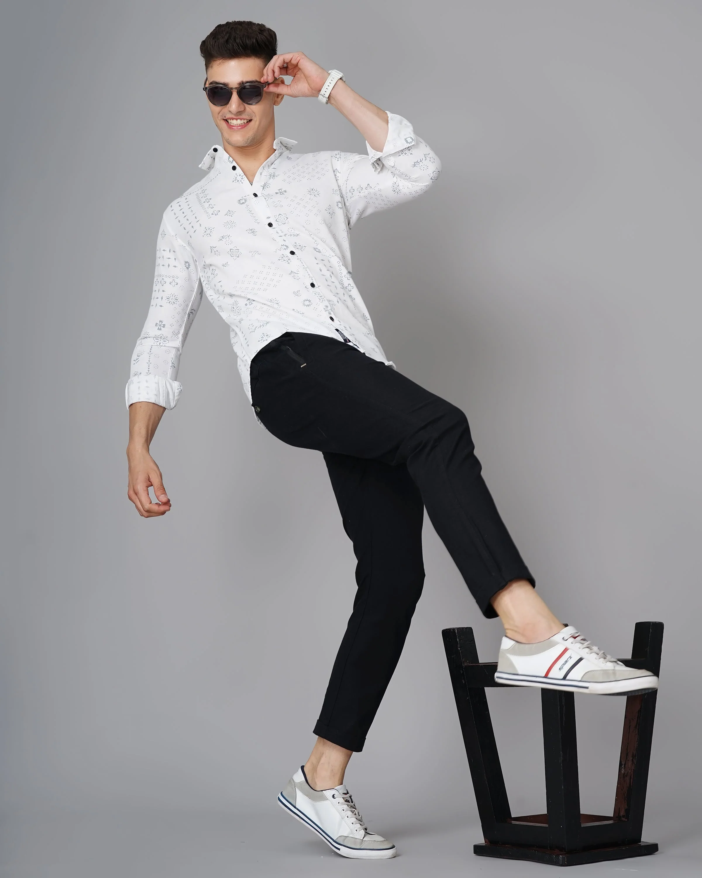 Men Claw White Shirt - Image 20