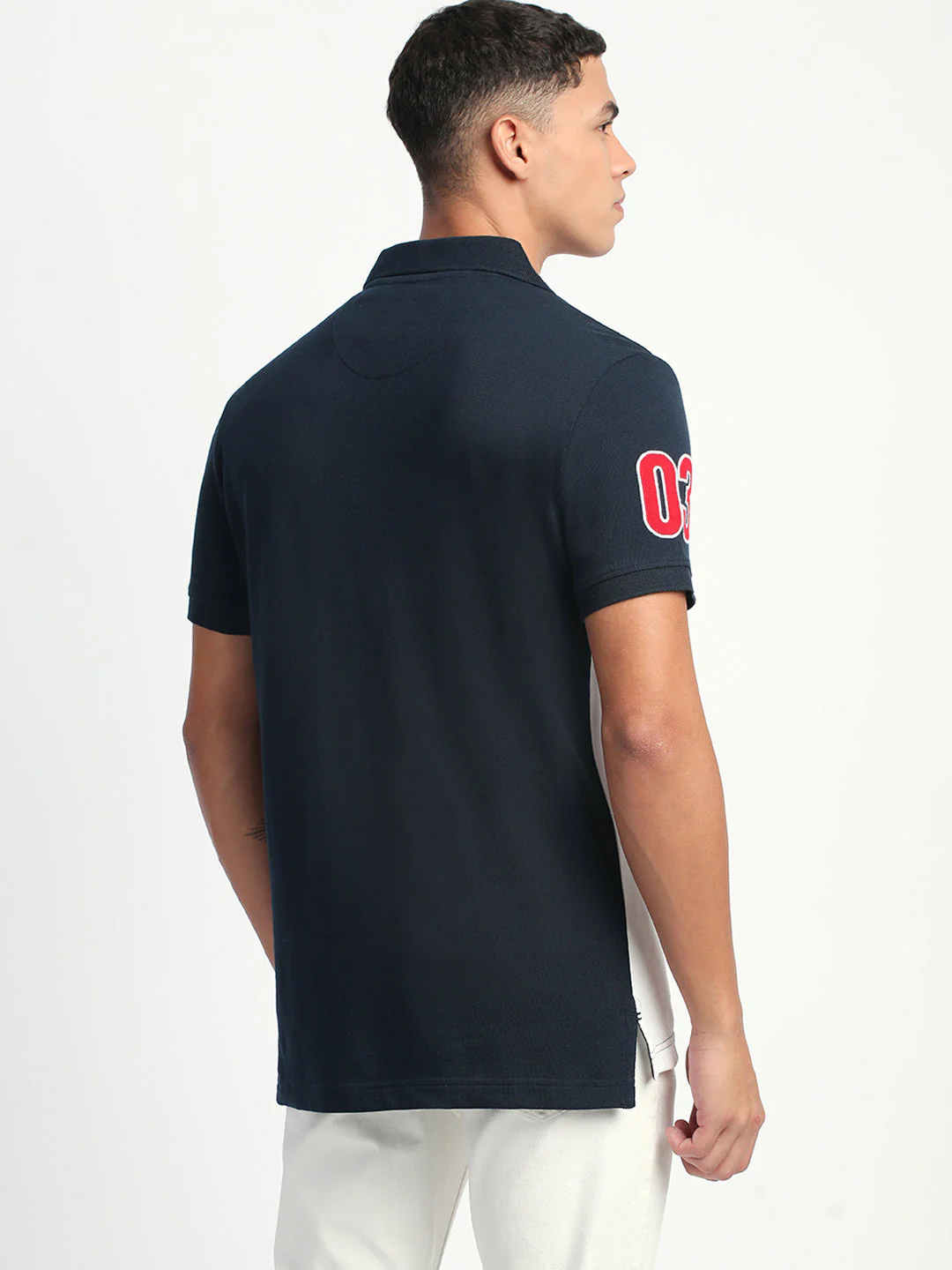 Men Color-block Graphic Regular Fit Polo T-Shirt - Image 4