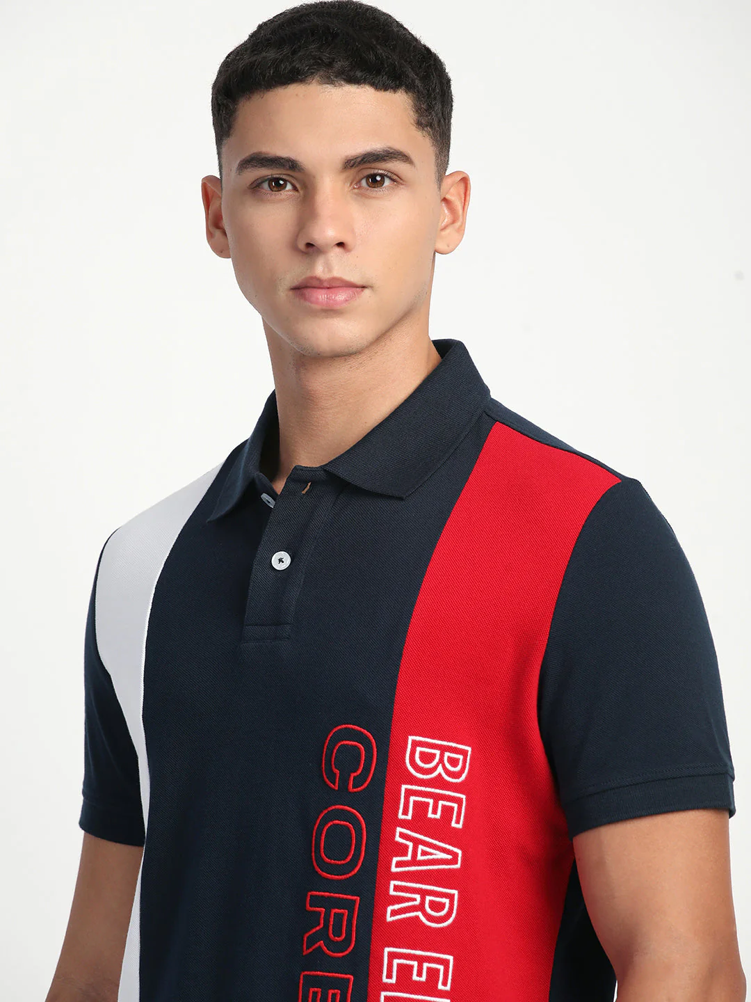 Men Color-block Graphic Regular Fit Polo T-Shirt - Image 6