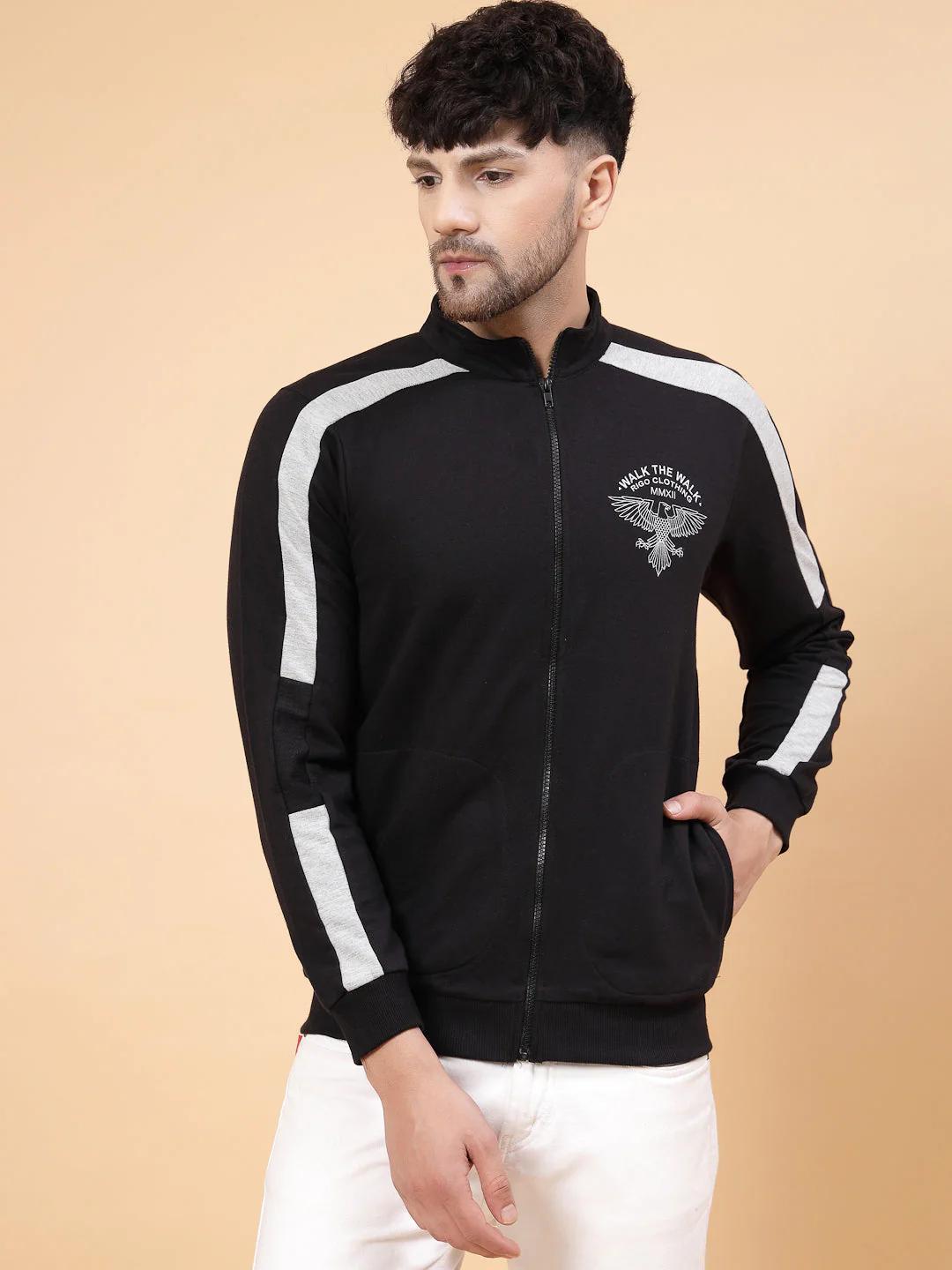 Men Color Block Jacket - Image 2