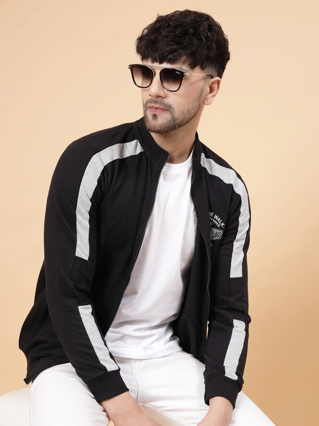 Men Color Block Jacket - Image 2