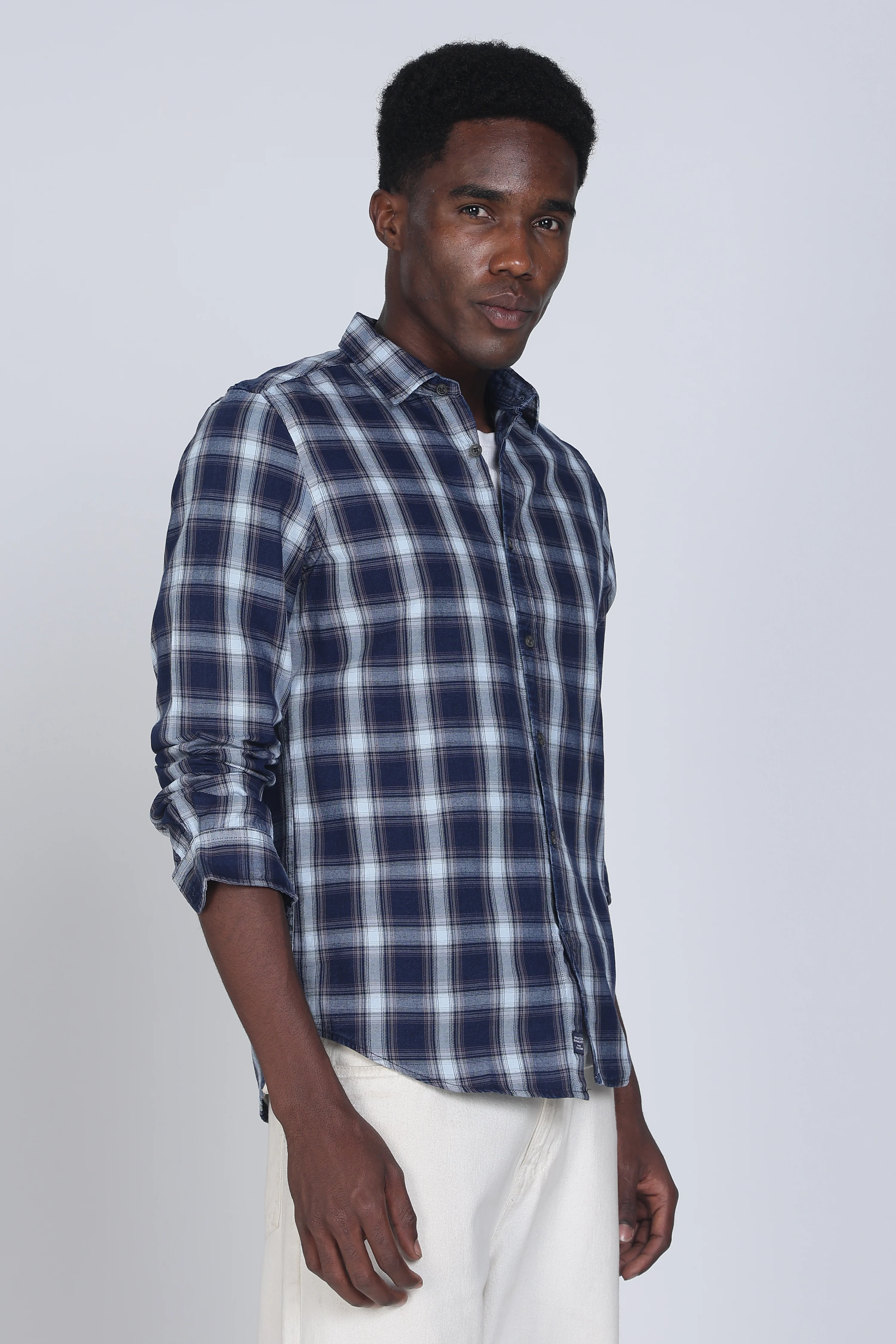 Men Columbus Check Shirt - Image 4