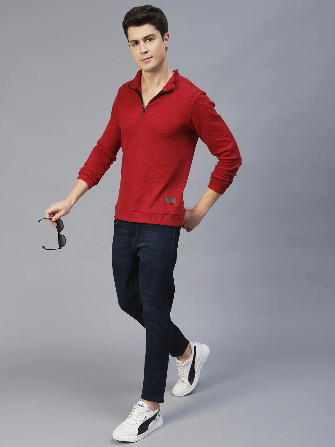 Men Comfy Henley Knit T-Shirt - Image 2