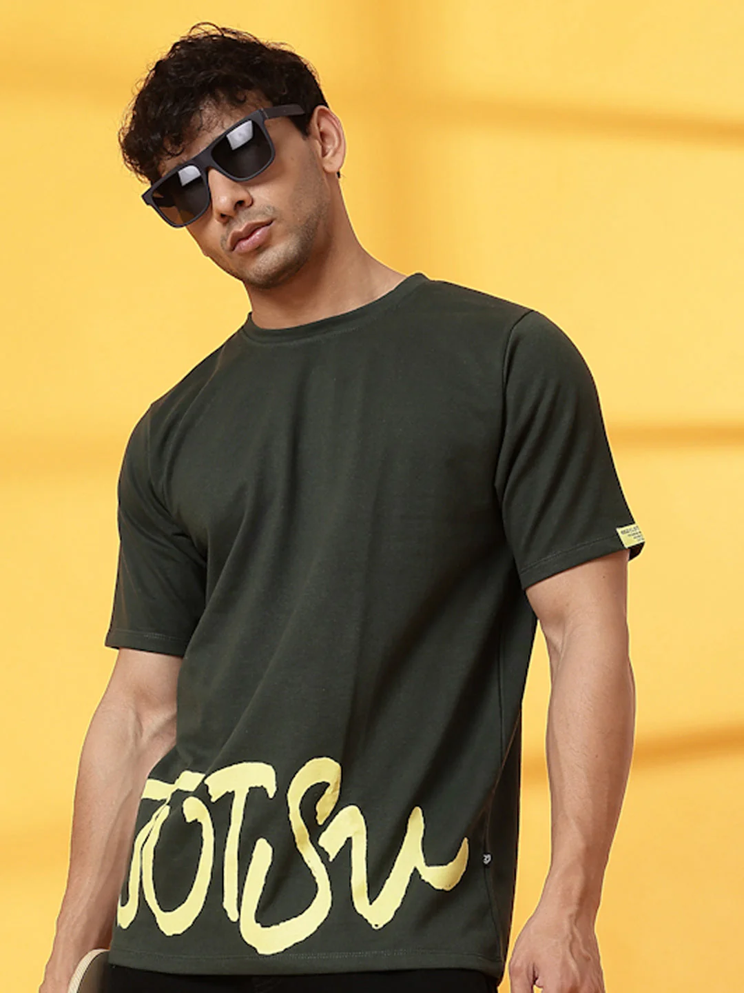 Men Cool Vibes Back Print T-Shirt