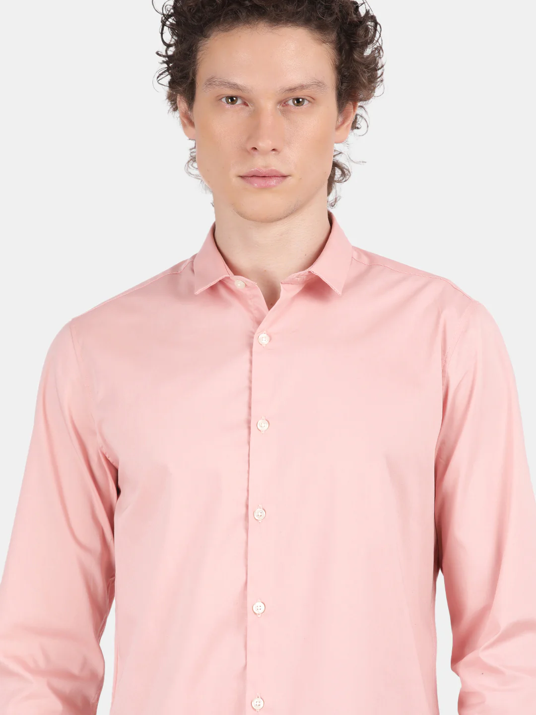 Men Coral Slim Fit Spread Collar Full Sleeve Casual Shirt - Image 6