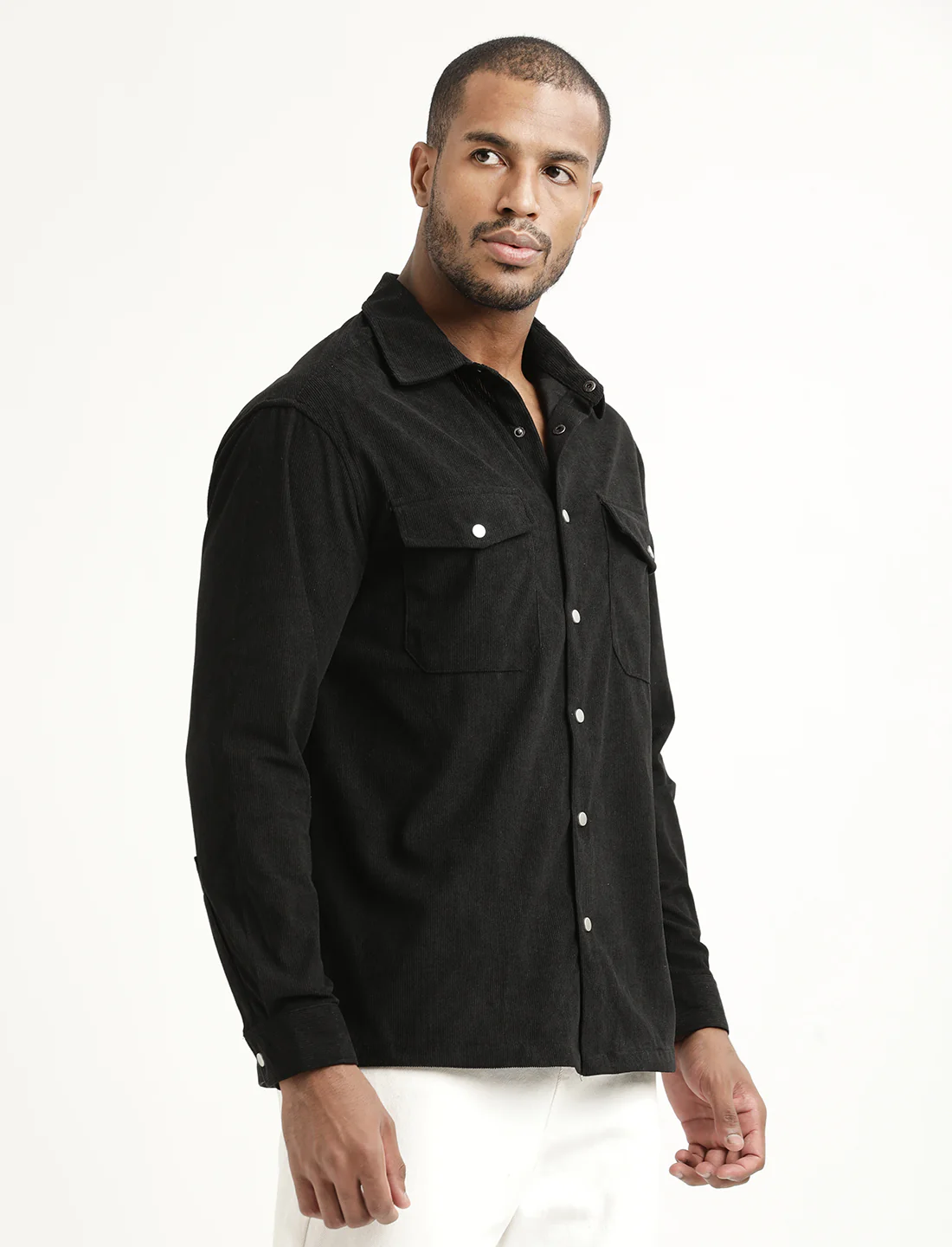 Men Corduroy Overshirt - Image 2