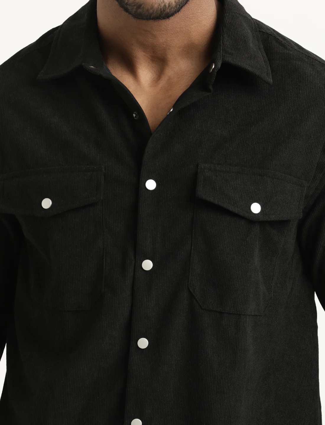 Men Corduroy Overshirt - Image 6