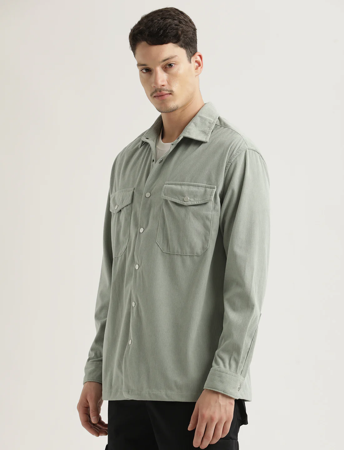 Men Corduroy Overshirt - Image 2