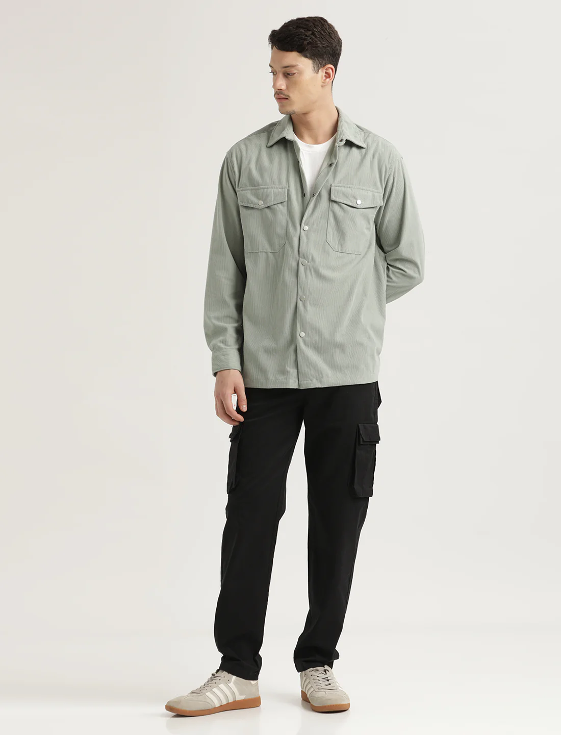 Men Corduroy Overshirt - Image 5