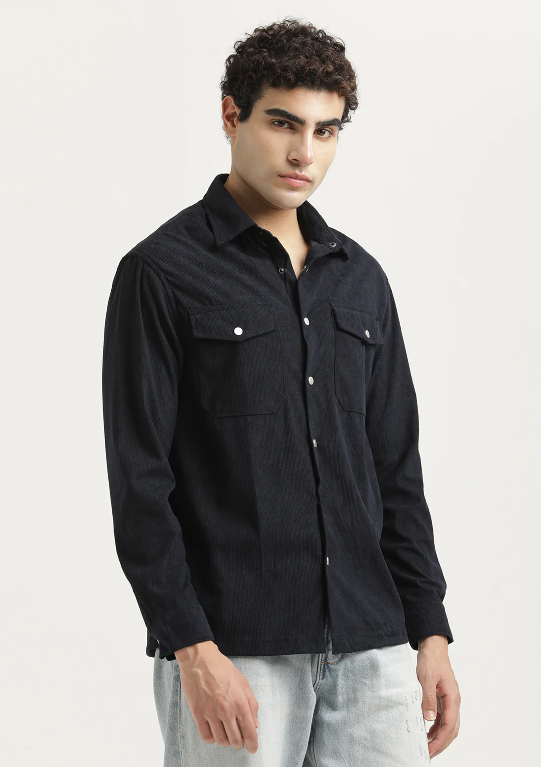 Men Corduroy Overshirt - Image 3