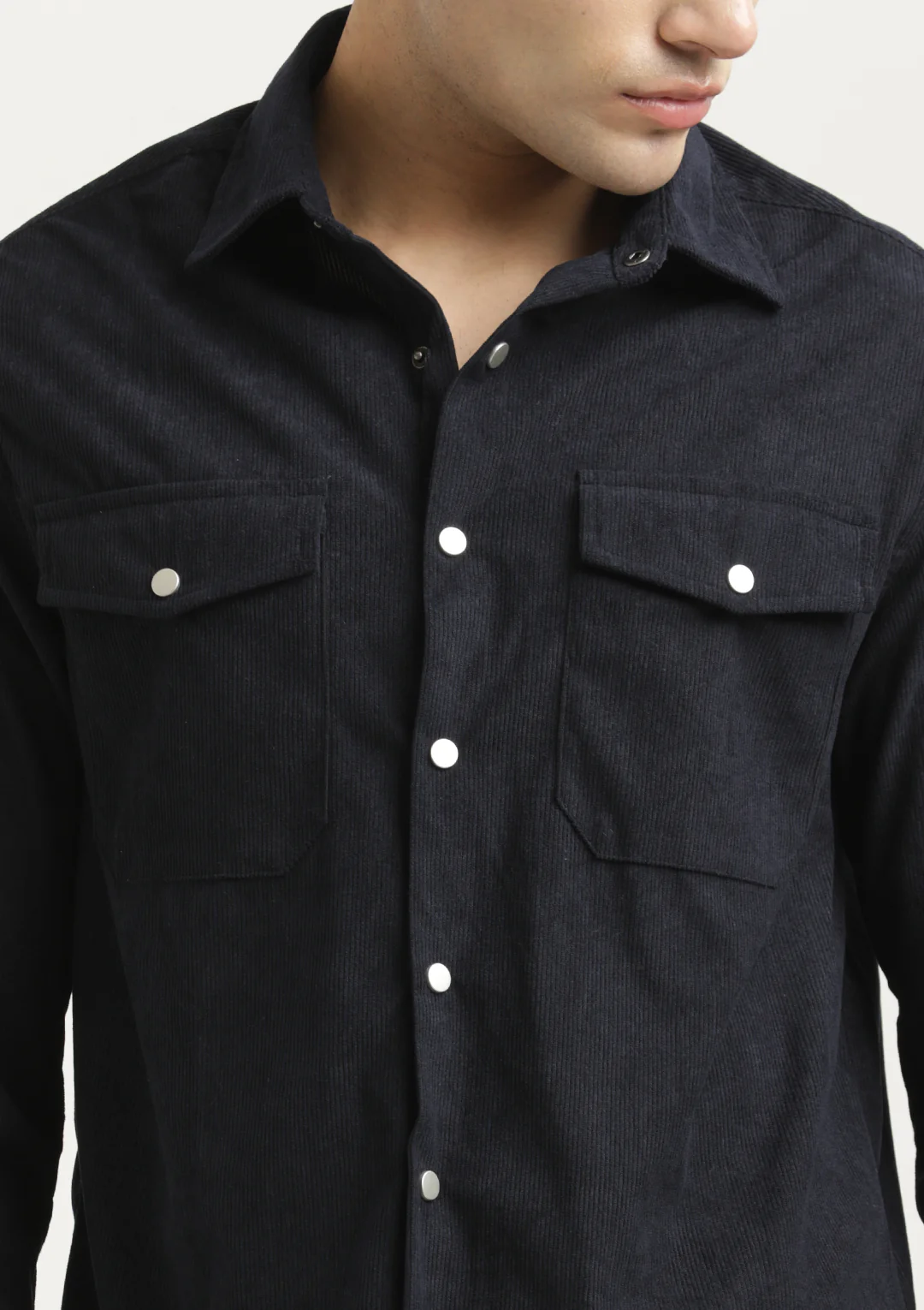 Men Corduroy Overshirt - Image 4