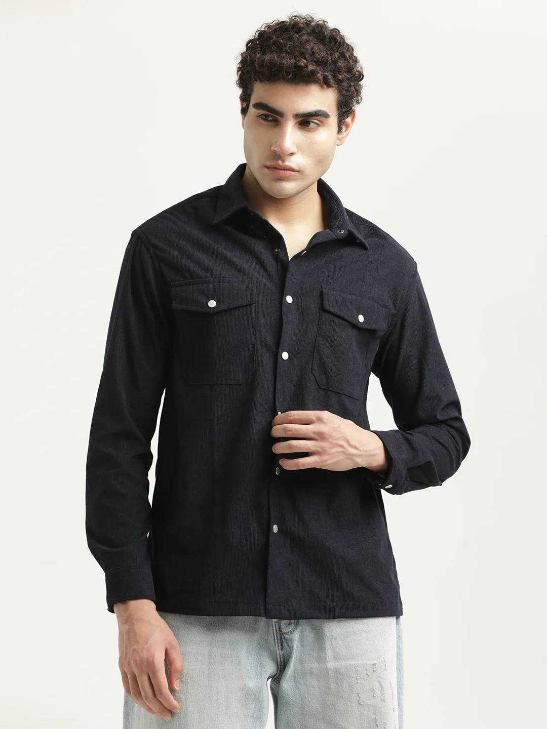 Men Corduroy Overshirt - Image 5