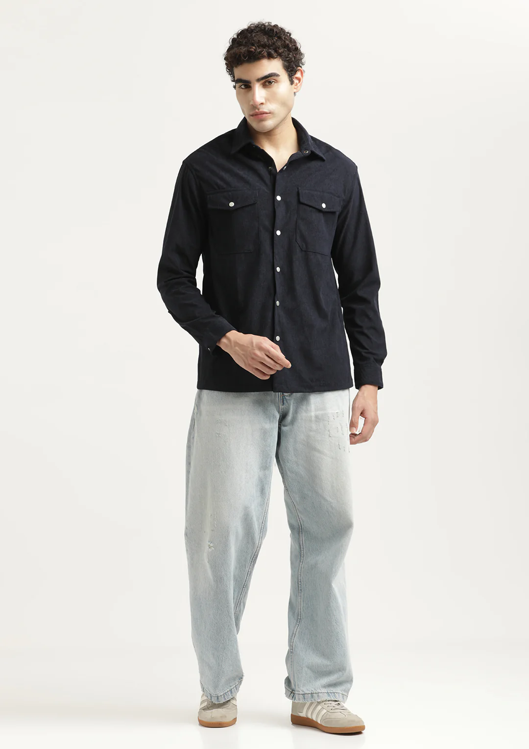 Men Corduroy Overshirt - Image 6