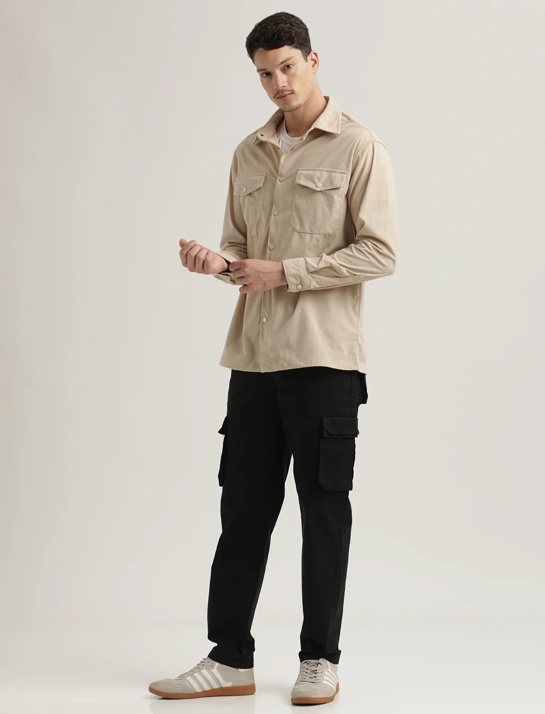 Men Corduroy Overshirt - Image 6