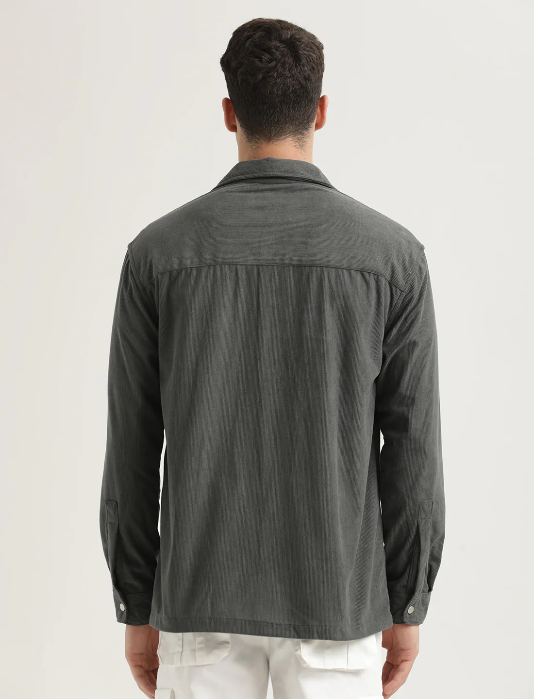 Men Corduroy Overshirt - Image 4