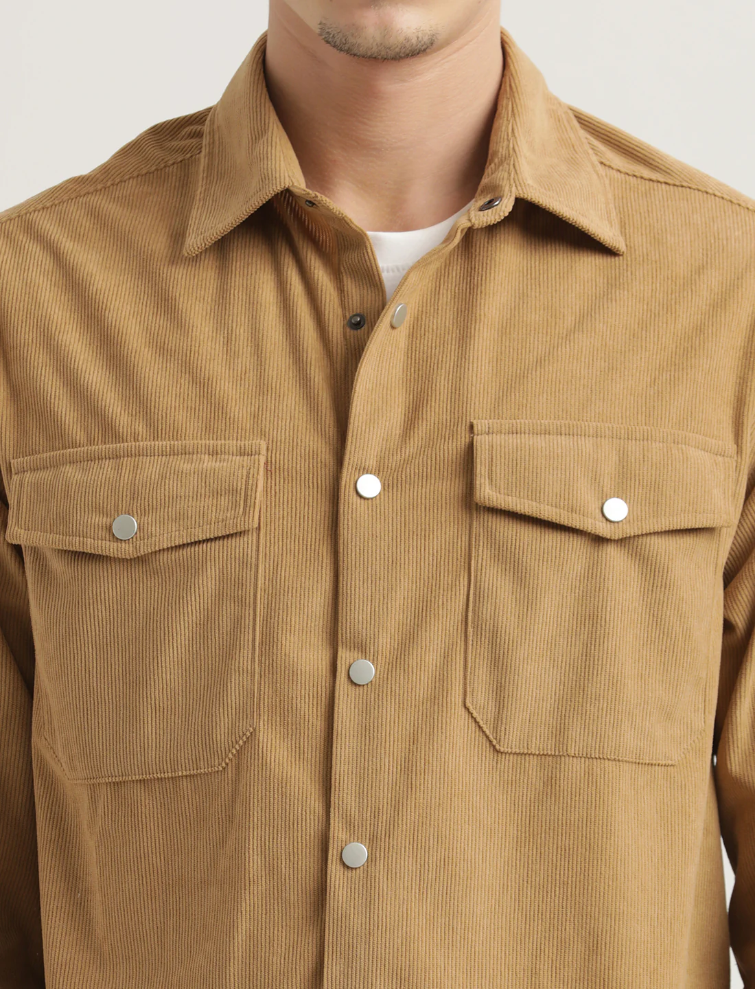 Men Corduroy Overshirt - Image 4