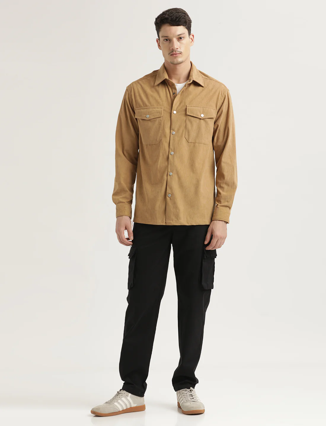 Men Corduroy Overshirt - Image 6