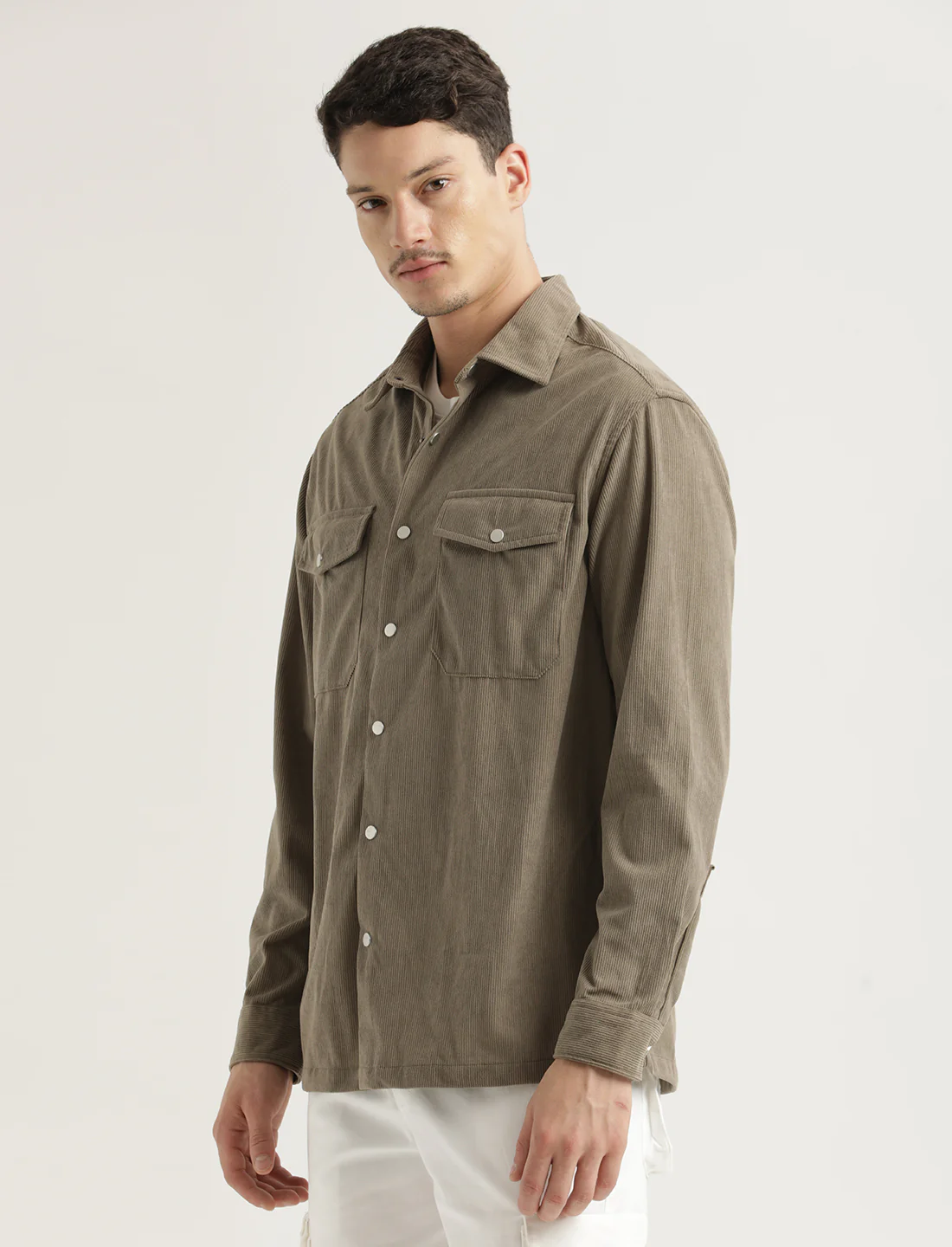 Men Corduroy Overshirt - Image 2