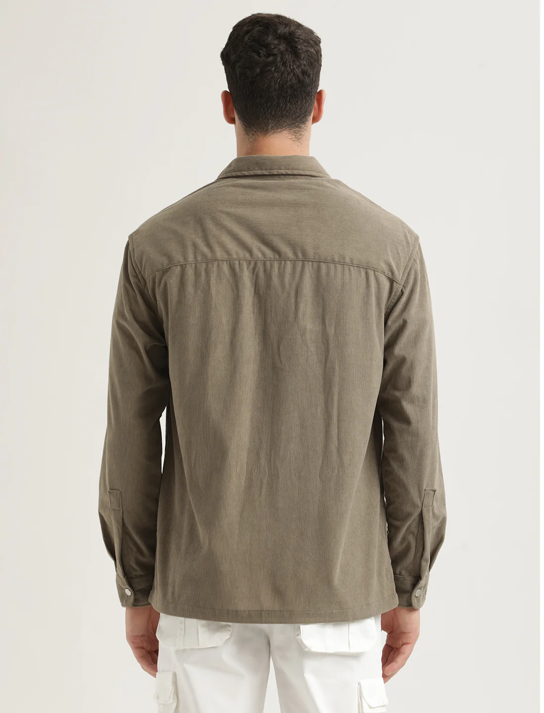 Men Corduroy Overshirt - Image 4
