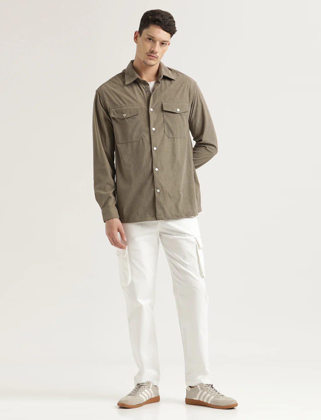 Men Corduroy Overshirt - Image 5