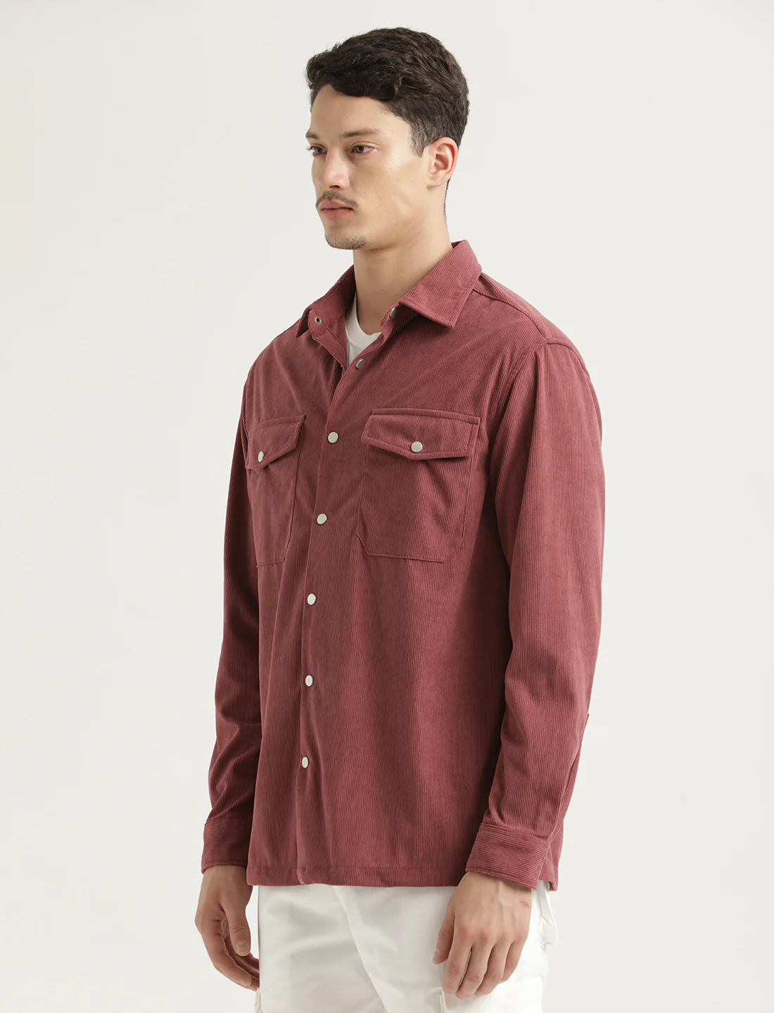 Men Corduroy Overshirt - Image 2