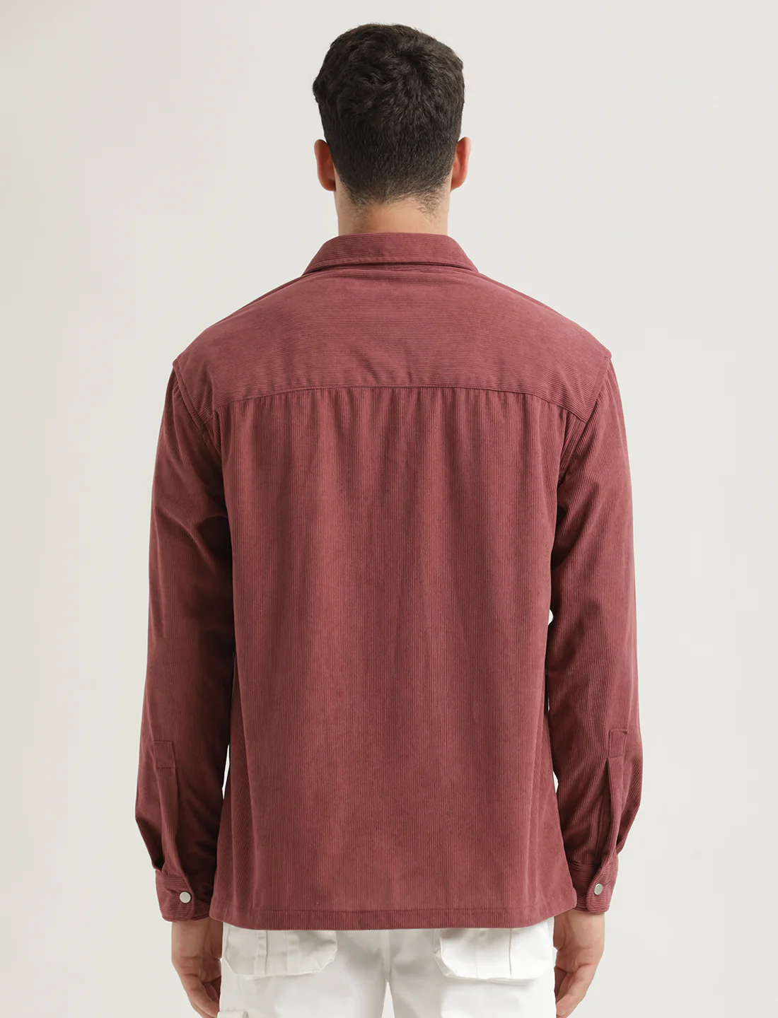 Men Corduroy Overshirt - Image 3