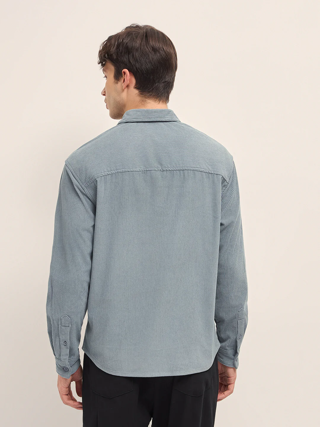 Men Corduroy Relaxed Fit Casual Shirt - Image 2