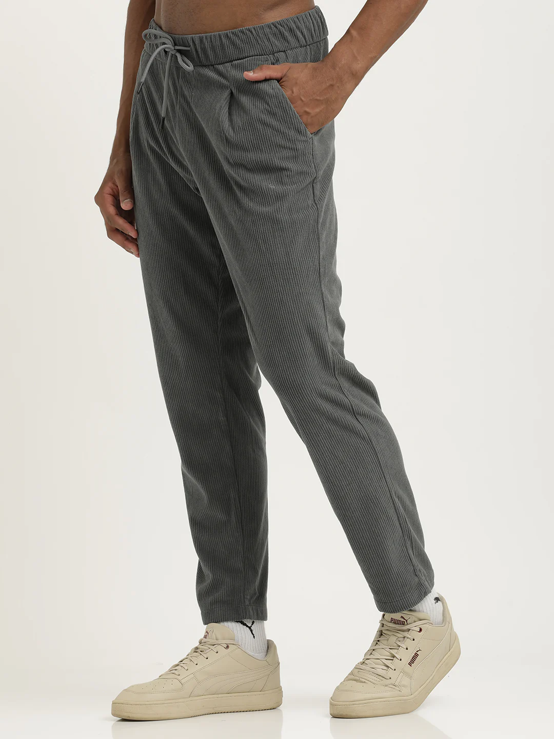 Men Corduroy Trousers with 3 Pockets - Image 5