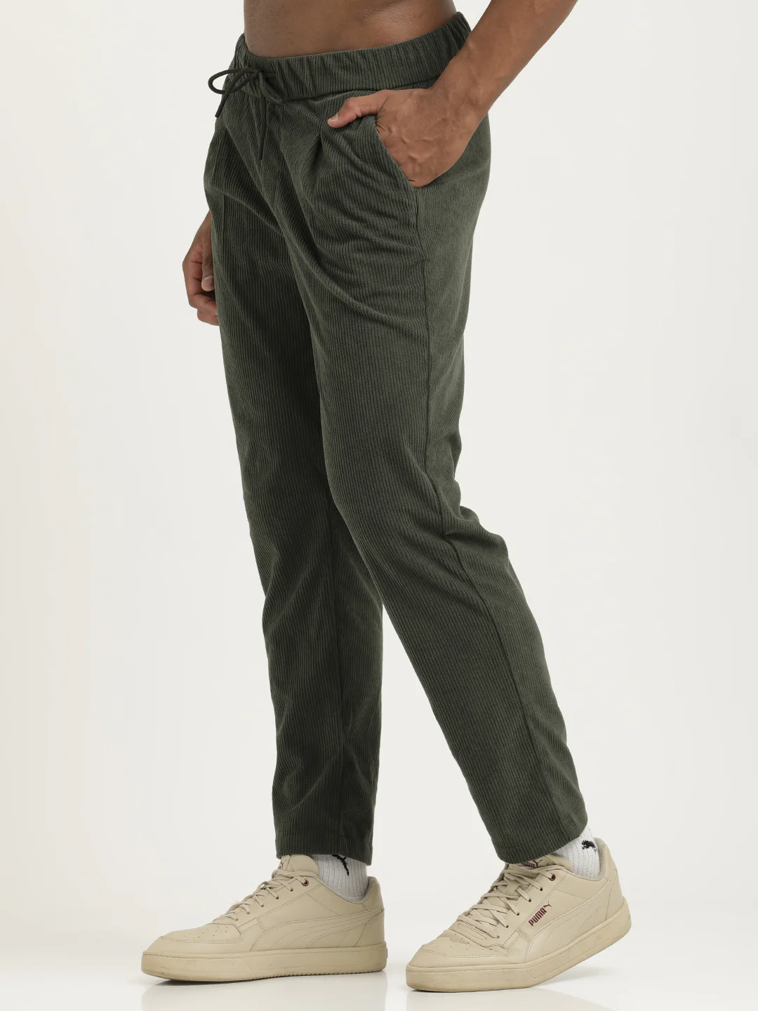 Men Corduroy Trousers with 3 Pockets - Image 5