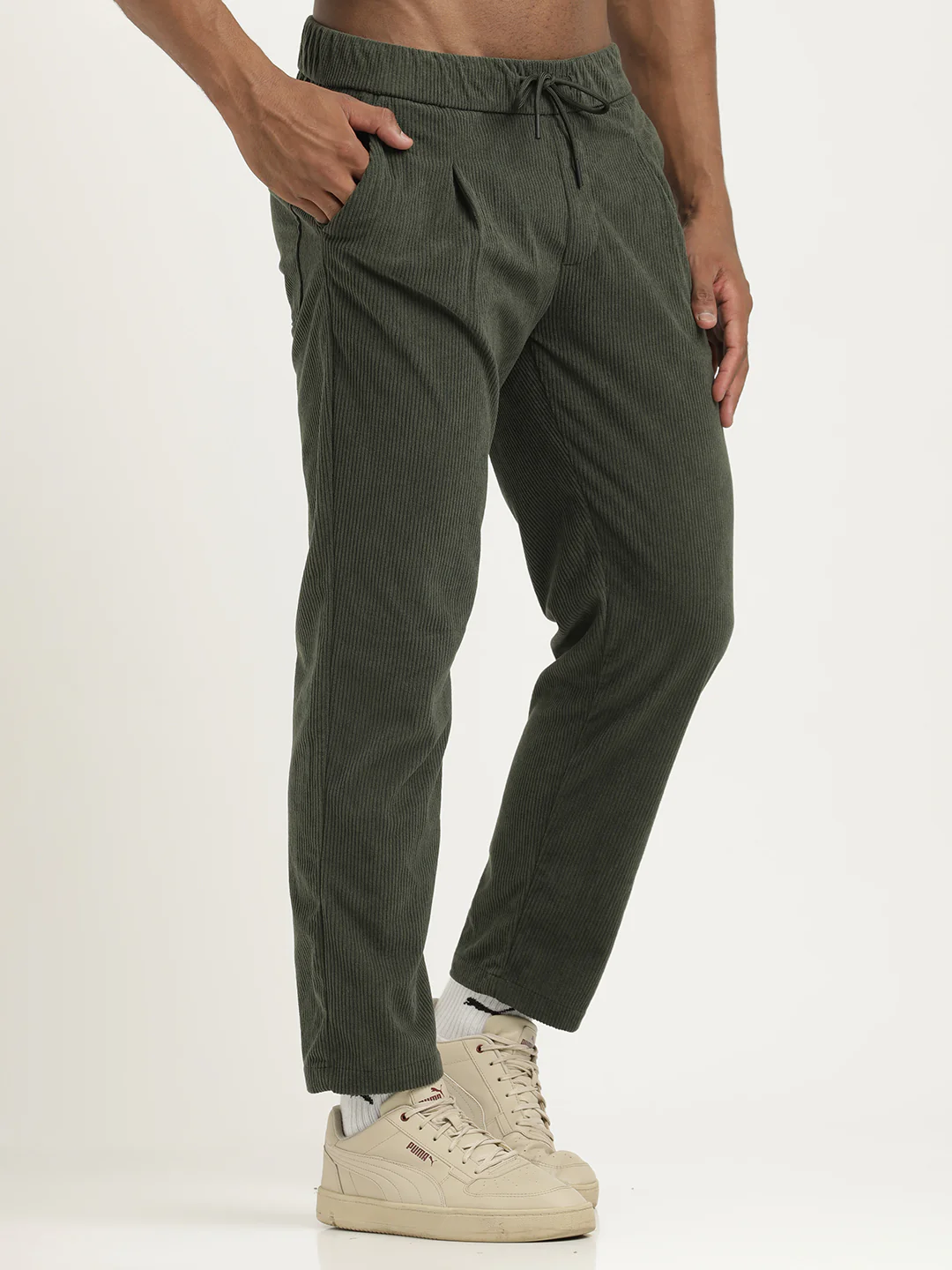 Men Corduroy Trousers with 3 Pockets - Image 6
