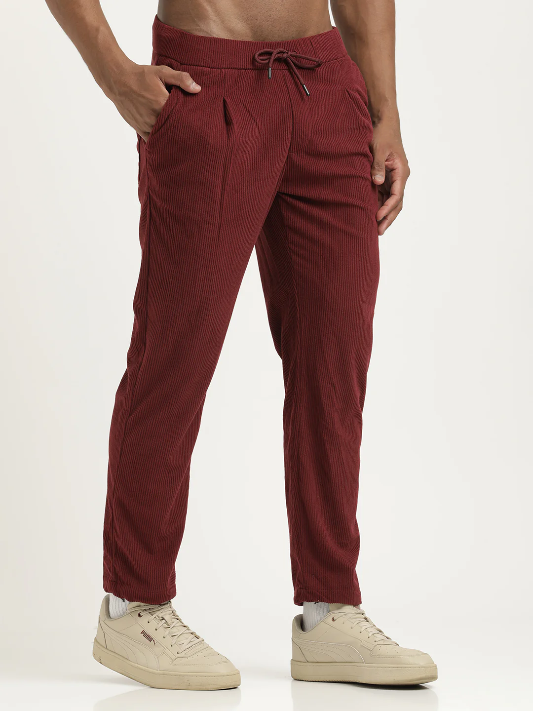 Men Corduroy Trousers with 3 Pockets - Image 6