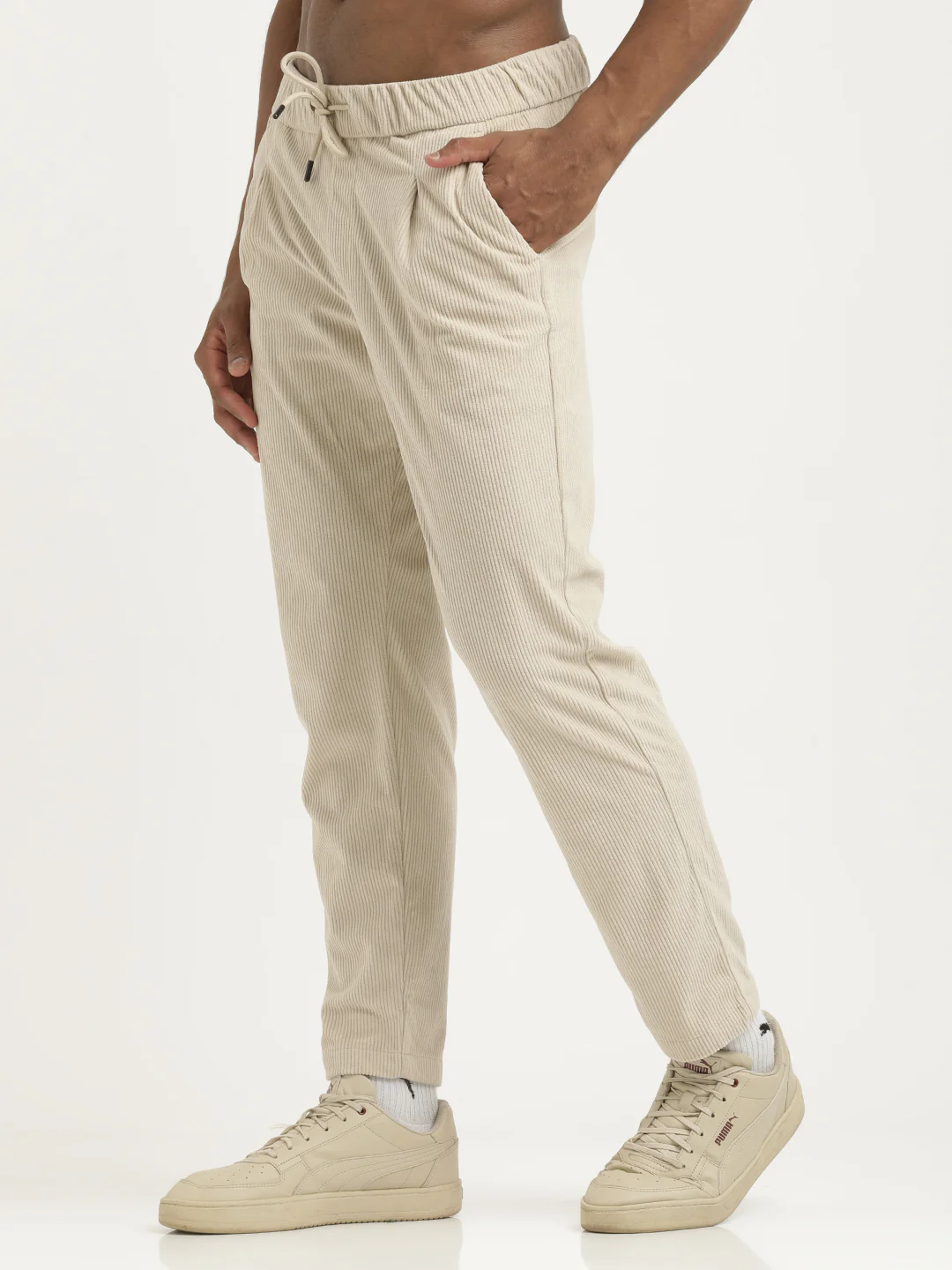 Men Corduroy Trousers with 3 Pockets - Image 4