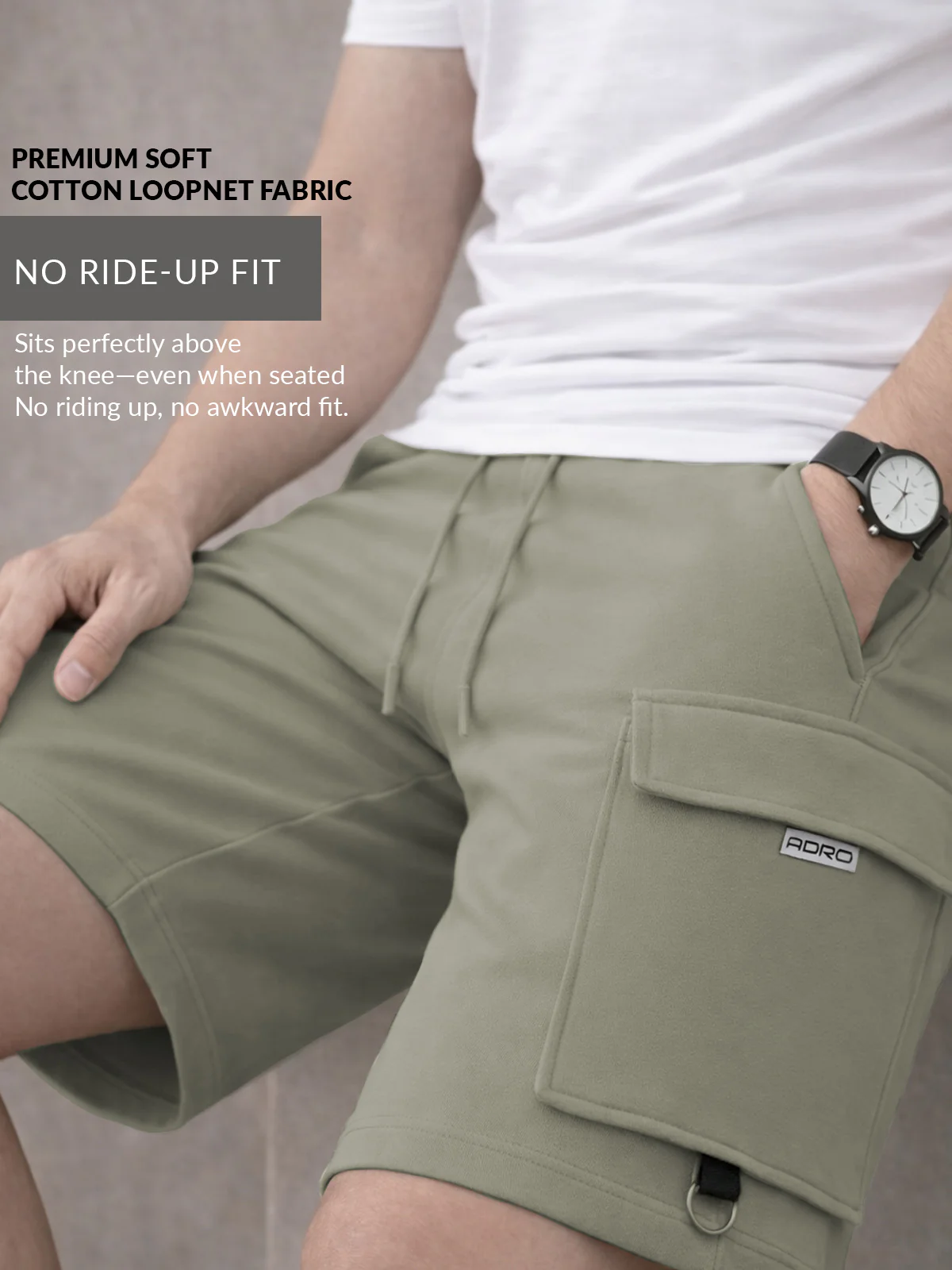 Men Cotton Cargo Shorts - Image 4