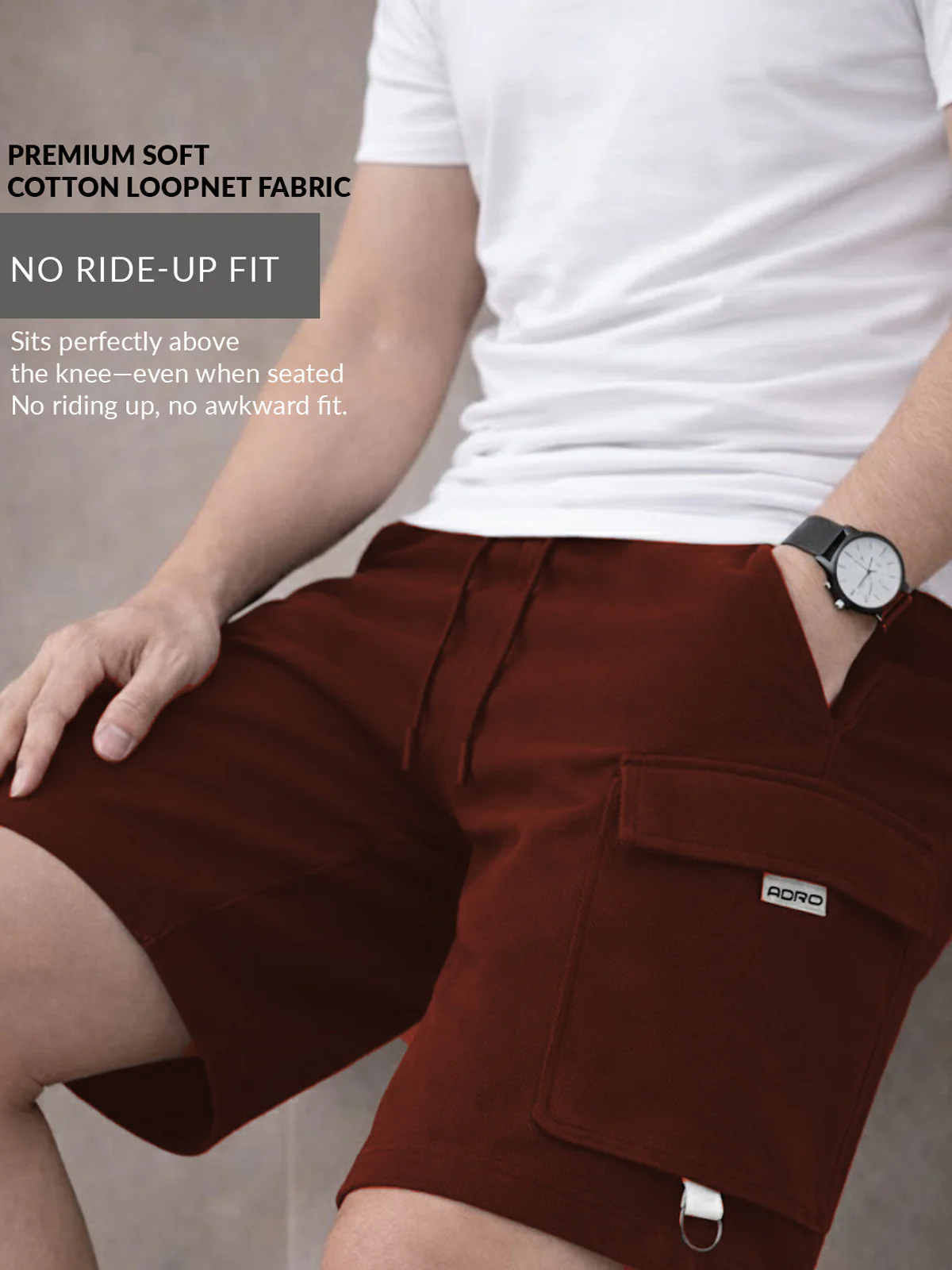 Men Cotton Cargo Shorts - Image 4