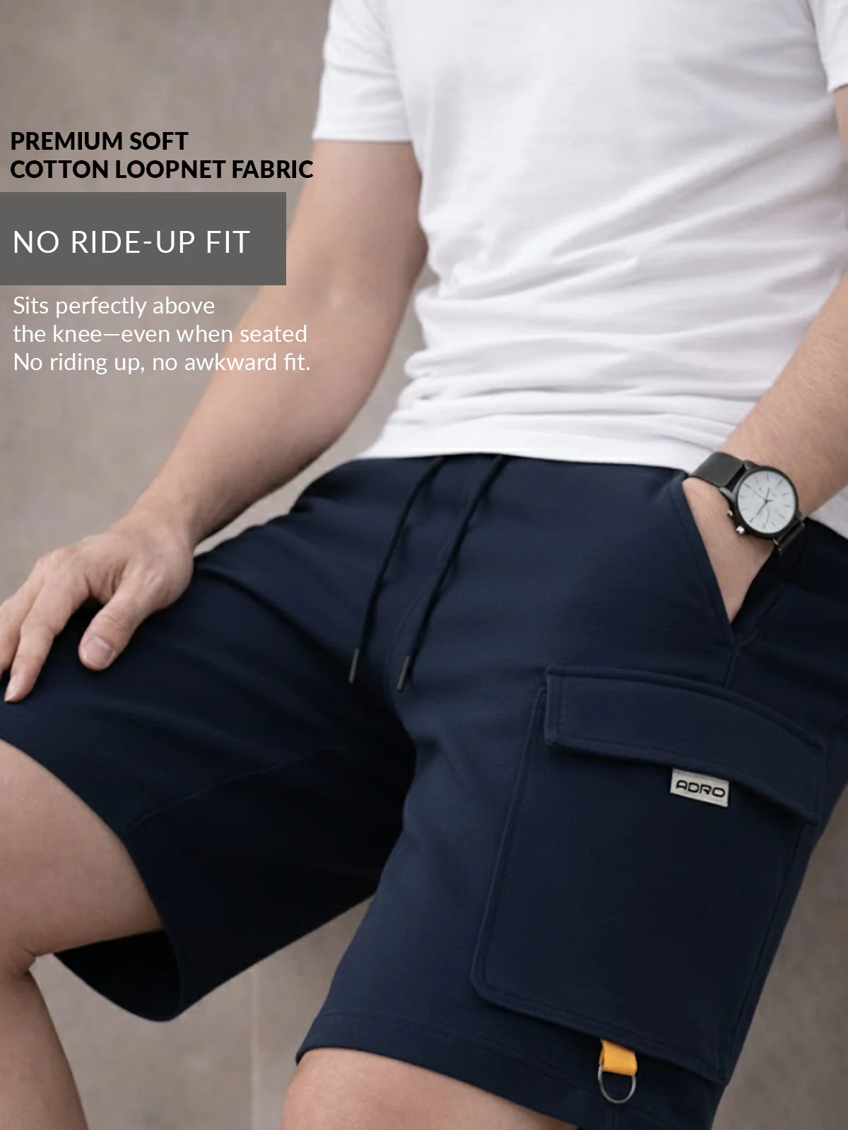 Men Cotton Cargo Shorts - Image 4