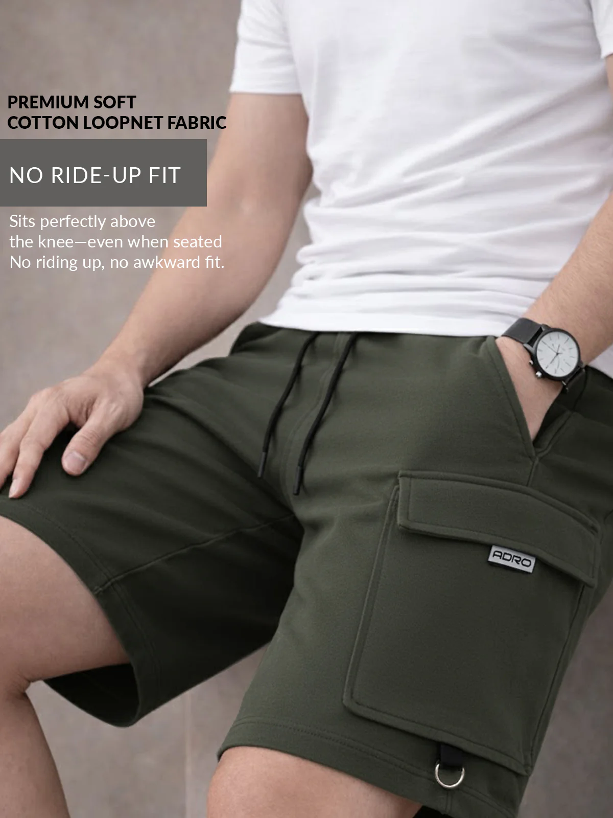 Men Cotton Cargo Shorts - Image 4