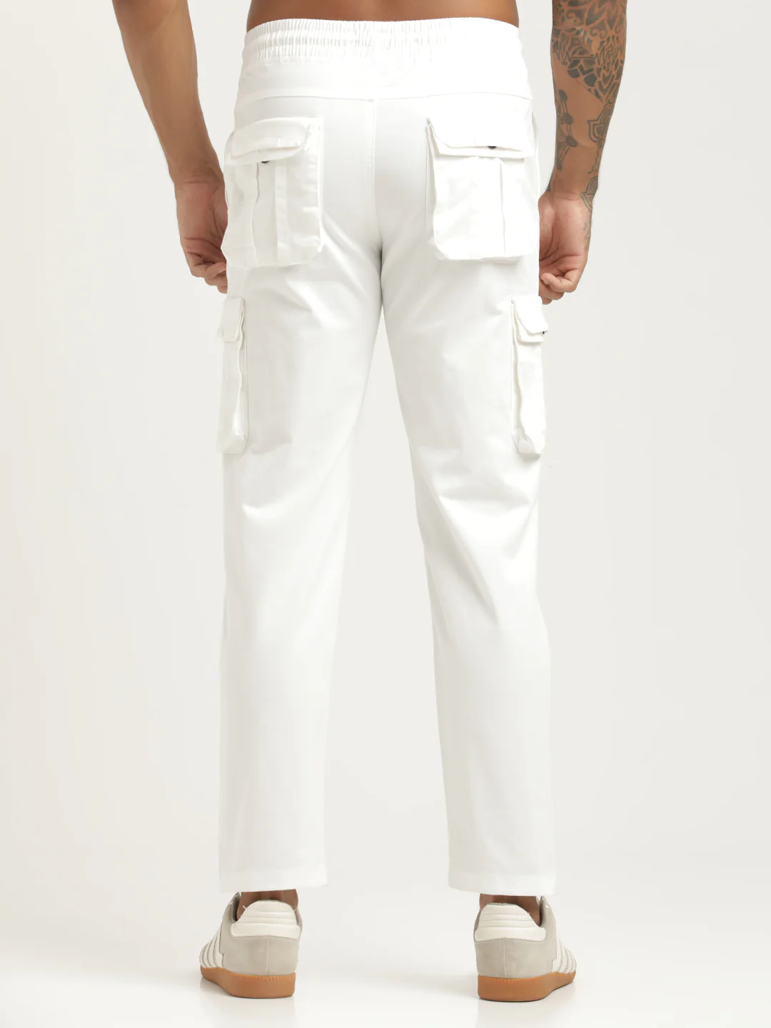 Men Cotton Cargo Trousers - Image 4