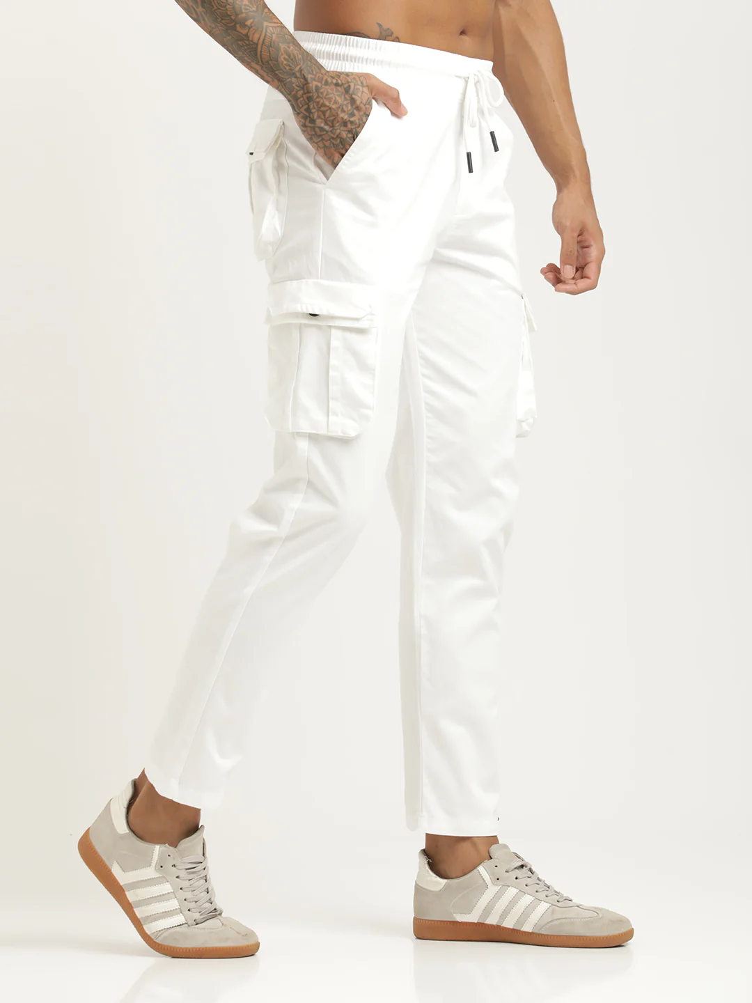 Men Cotton Cargo Trousers - Image 6