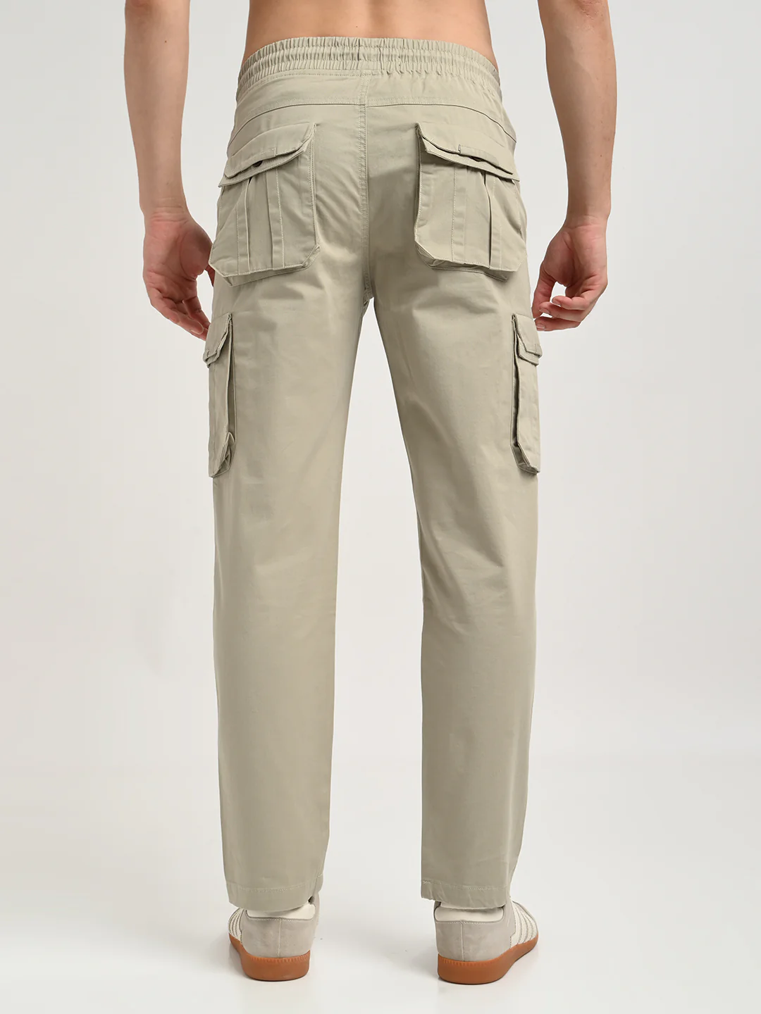 Men Cotton Cargo Trousers - Image 4