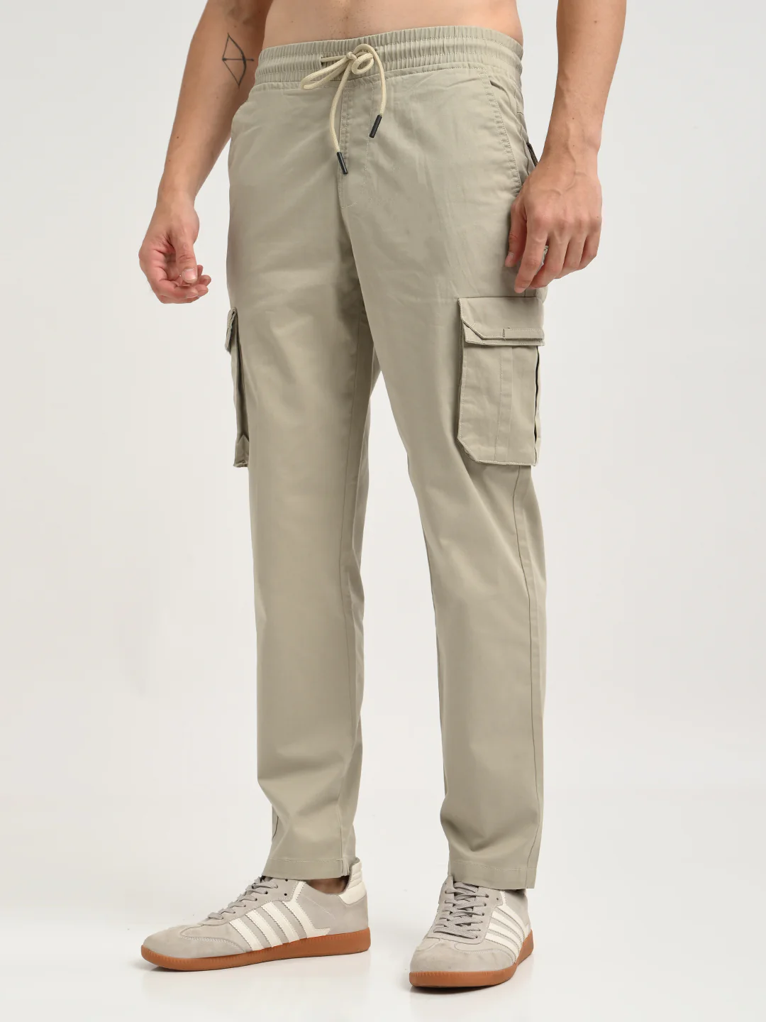 Men Cotton Cargo Trousers - Image 5