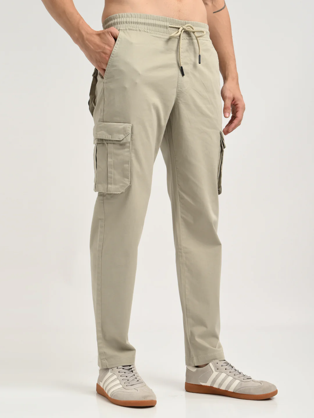 Men Cotton Cargo Trousers - Image 6