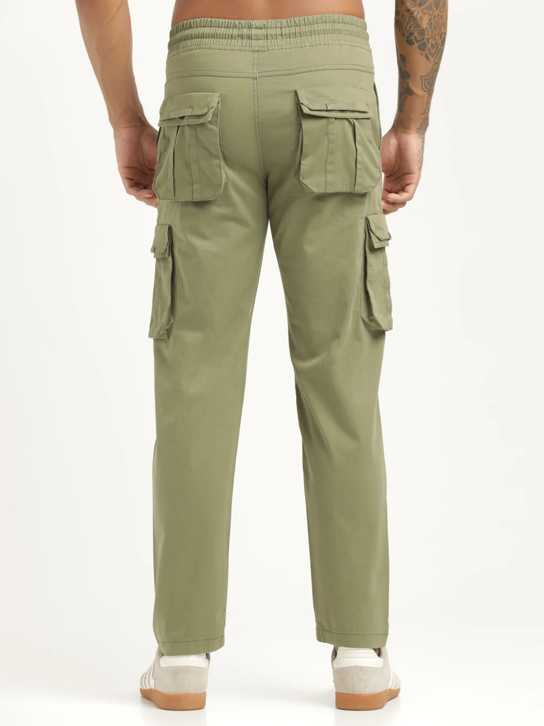 Men Cotton Cargo Trousers - Image 4