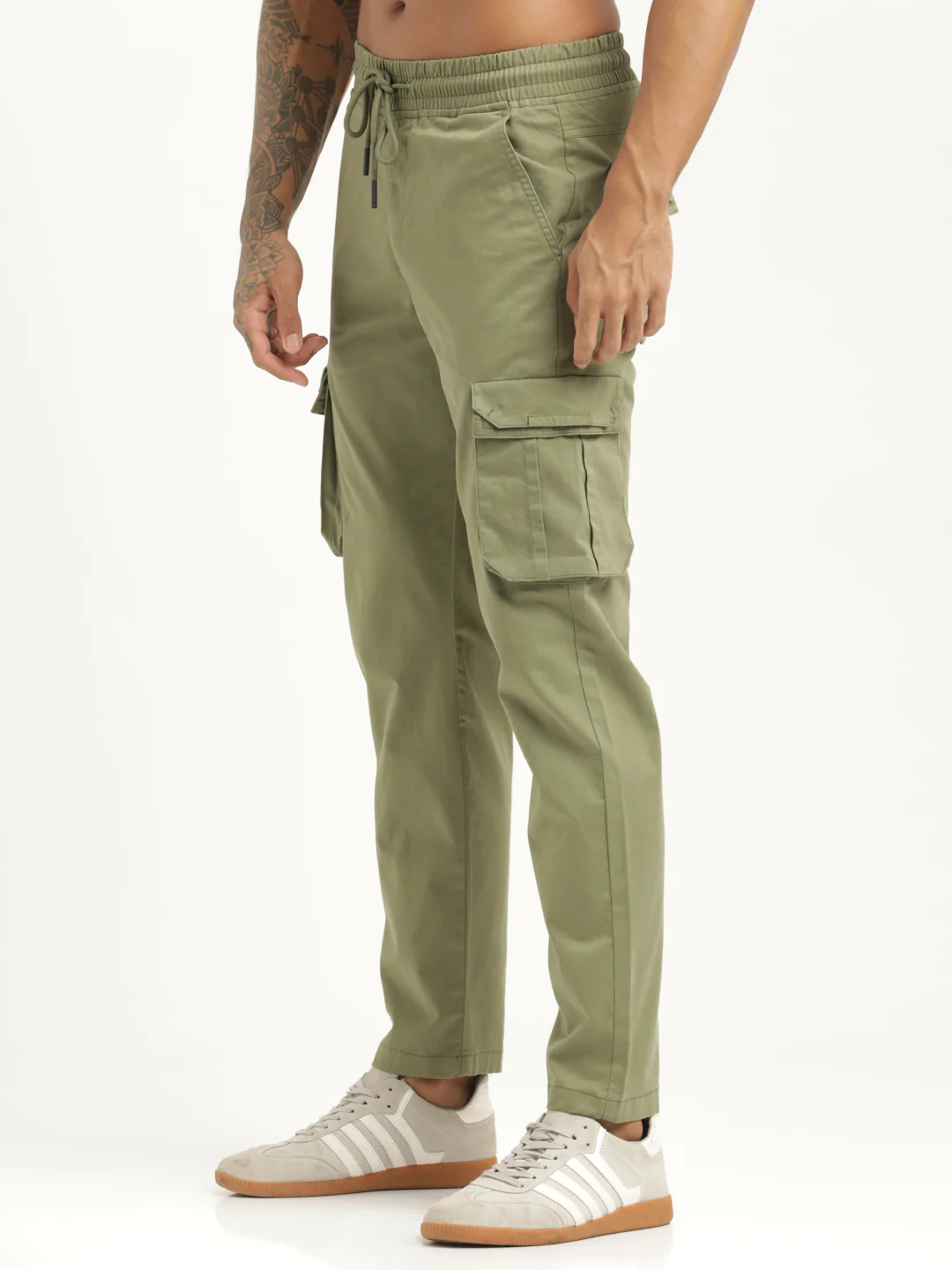 Men Cotton Cargo Trousers - Image 5