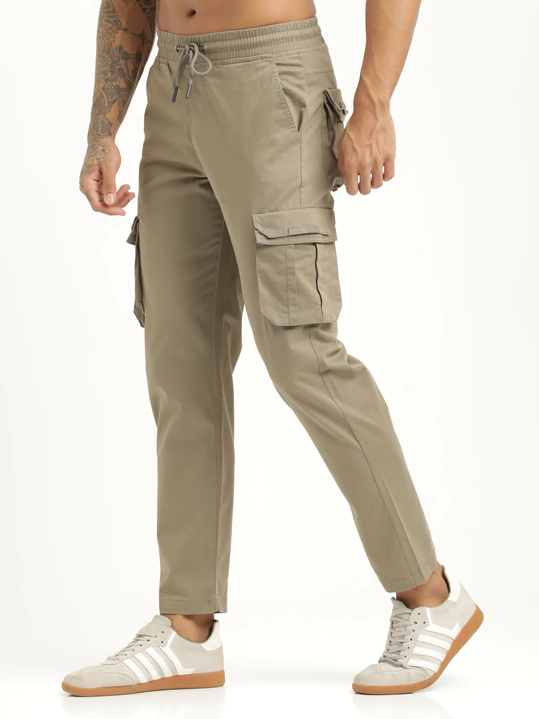 Men Cotton Cargo Trousers - Image 5