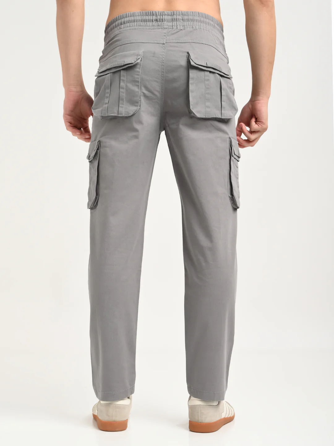 Men Cotton Cargo Trousers - Image 4