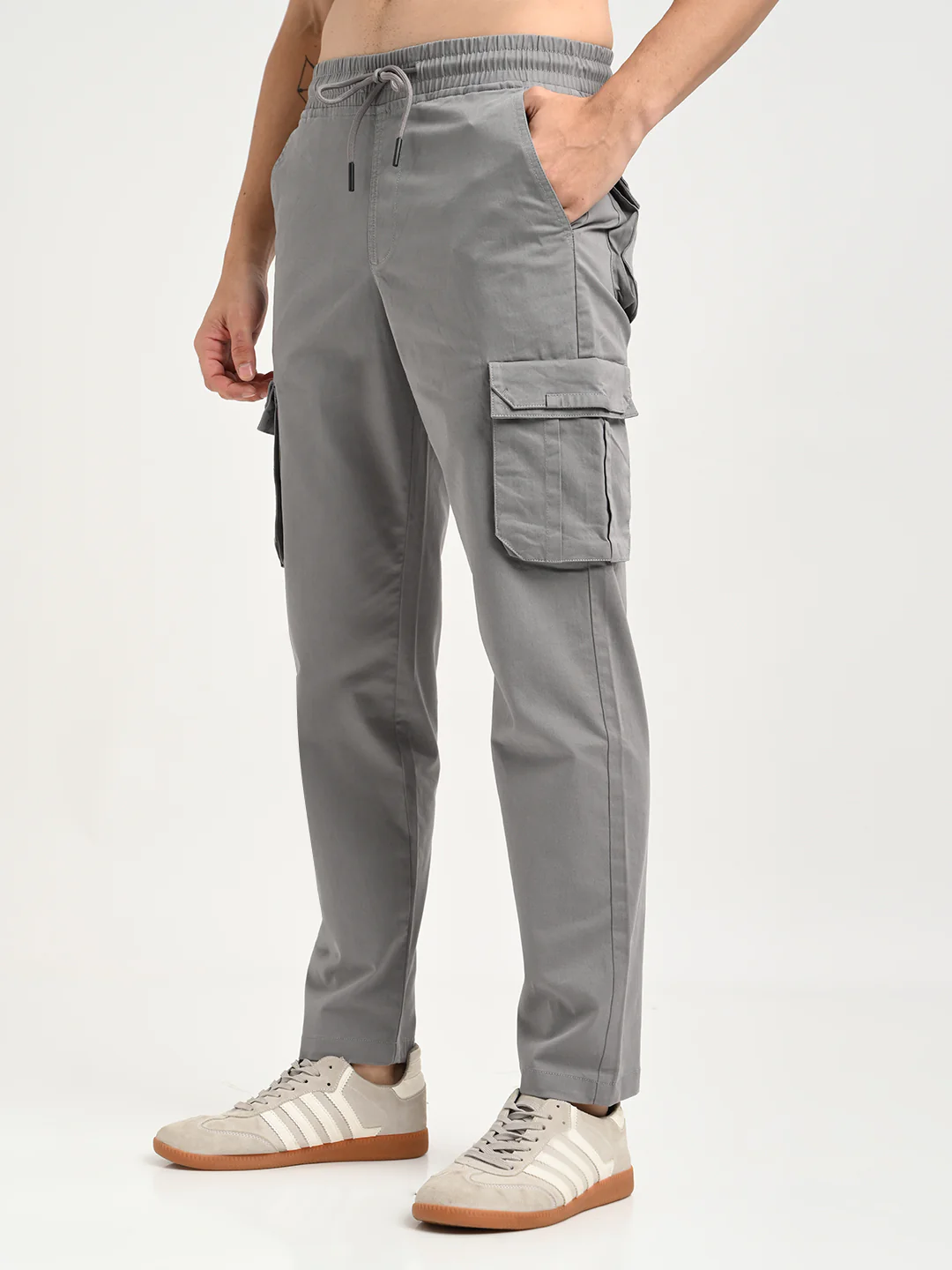 Men Cotton Cargo Trousers - Image 5