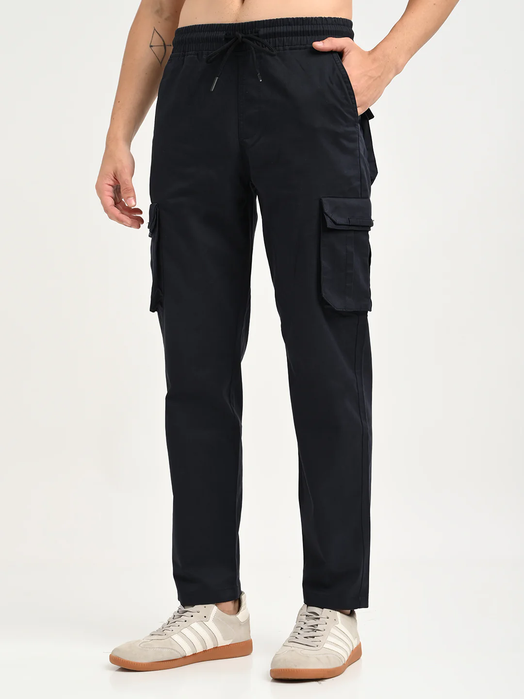 Men Cotton Cargo Trousers - Image 5