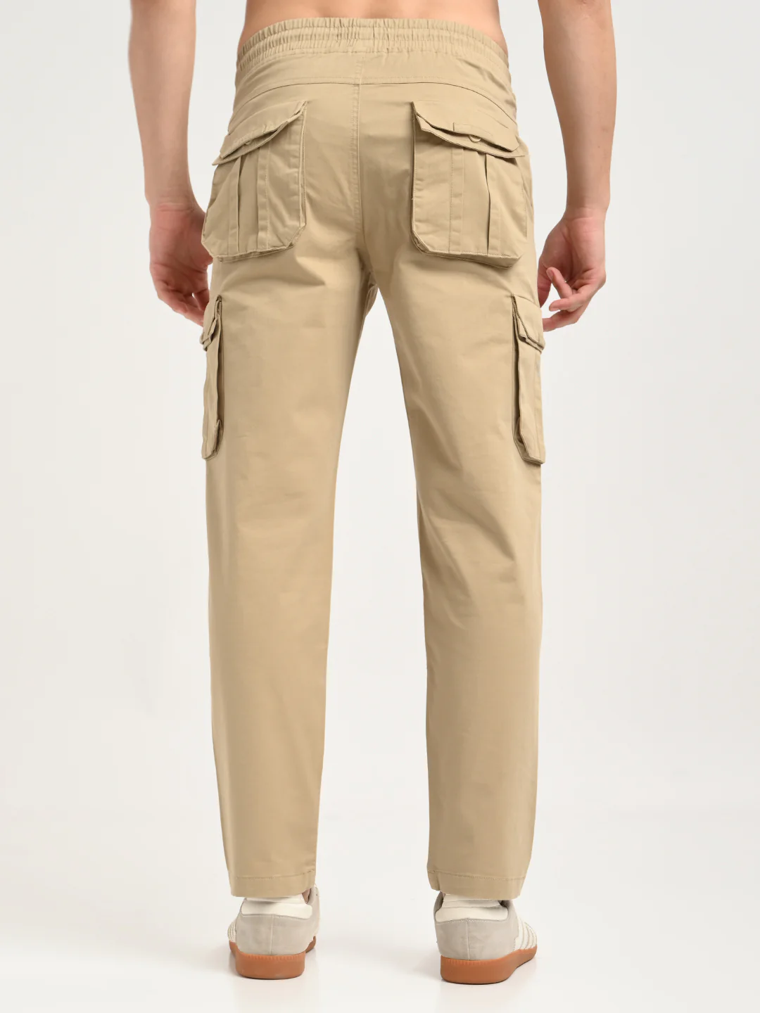 Men Cotton Cargo Trousers - Image 4
