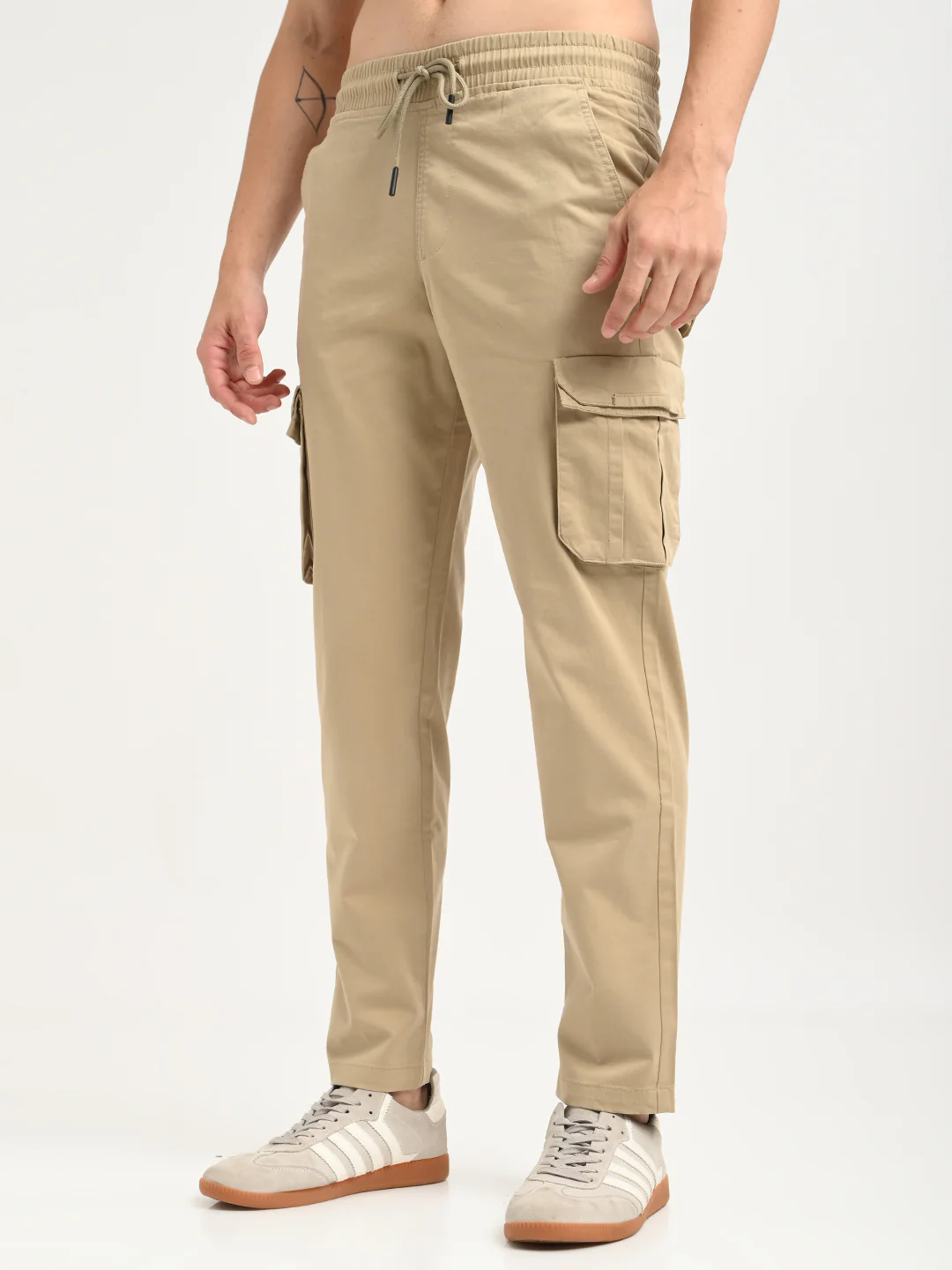 Men Cotton Cargo Trousers - Image 5